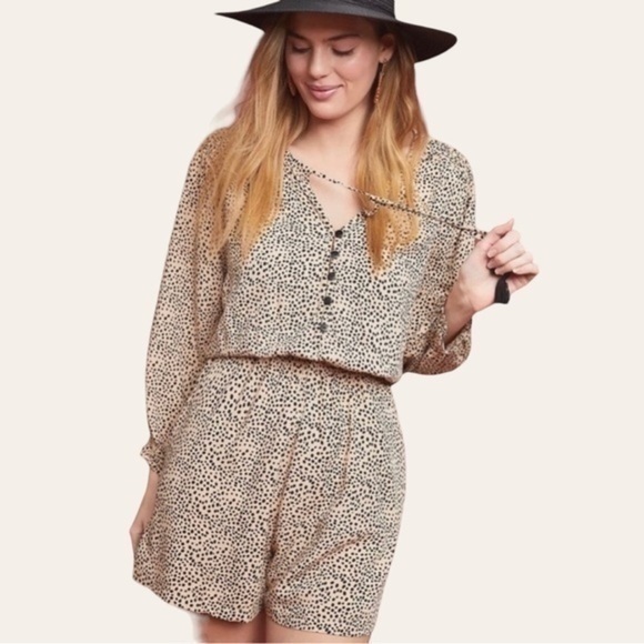 Anthro Beachgold Chelsea Romper